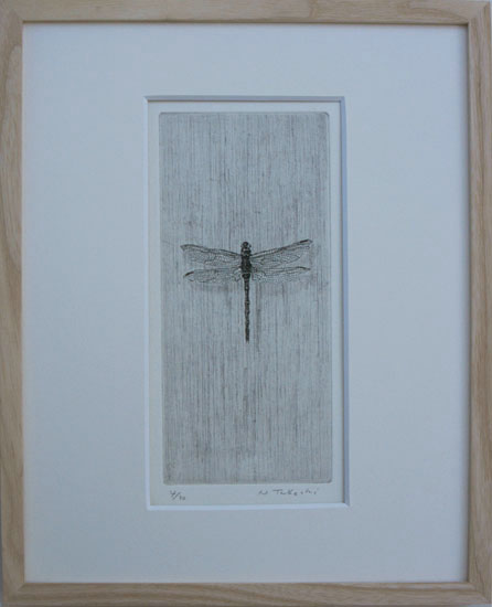 秋・とんぼ (l001)・銅版画